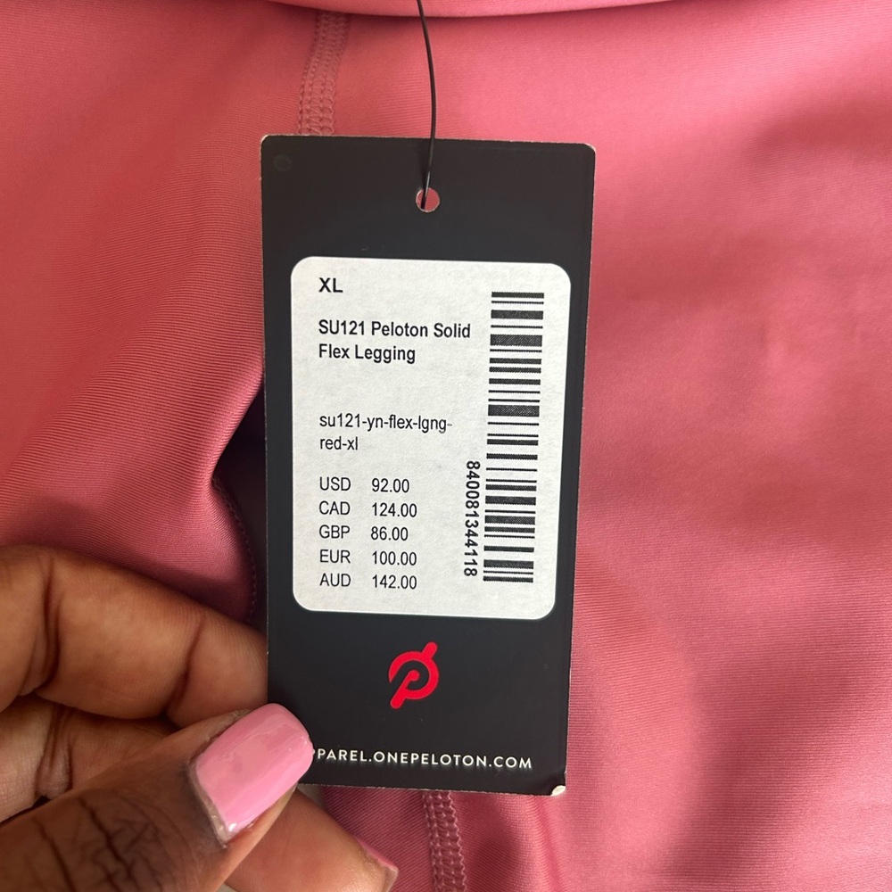 Peloton Solid Pink Flex Leggings